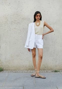 Rag & Bone MICHAL MUSCLE TANK - Print T-shirt - Beige