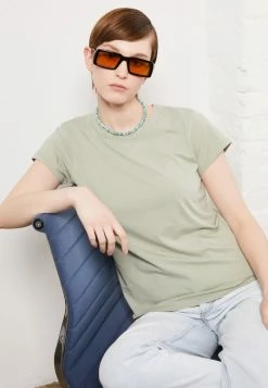 Rag & Bone THE GARMENT TEE LABEL - Basic T-shirt - Grey