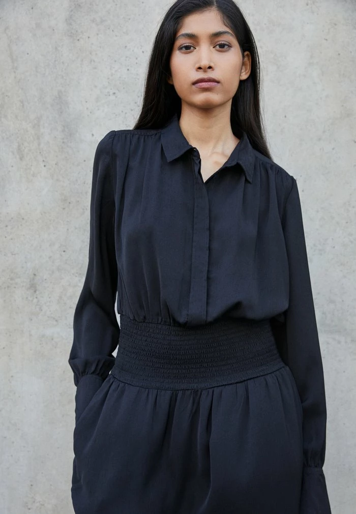 BAILEY SMOCKED DRESS - Day dress - black Rag & Bone BAILEY SMOCKED DRESS - Day Dress - Black -US rag & bone Sales shop 867def17fea648e490ec027d9dec8690