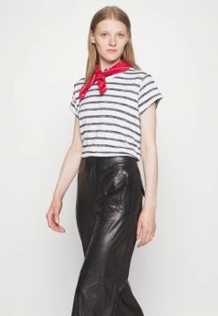 Rag & Bone THE TEE - Print T-shirt - Grey/white -US rag & bone Sales shop 868381af4e244722ac9765c304125922