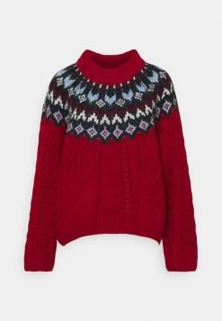 Rag & Bone WILLOW FAIRISLE CREW BLACK LABEL - Jumper - Redmult -US rag & bone Sales shop 8762c1e491bc4285a08ec3c52fd40827