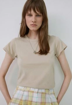 Rag & Bone GARMENT DYE TEE - Basic T-shirt - Warm Khaki 4 Rag & Bone GARMENT DYE TEE - Basic T-shirt - Warm Khaki -US rag & bone Sales shop 883ae513ae72406aa35c56163e8b6055