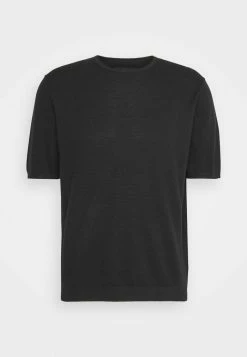 Rag & Bone LOUIS CREW - Basic T-shirt - Black -US rag & bone Sales shop 890150a7035f424b8b61de27b72662eb