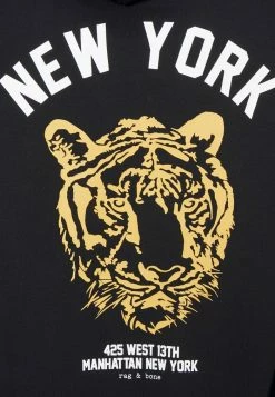 Rag & Bone NEW YORK TIGER HOODIE - Sweatshirt - Black -US rag & bone Sales shop 8c5e10981455424fab55ca907745dcd6