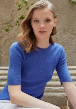 Rag & Bone EMORY SHORT SLEEVE - Basic T-shirt - Blue -US rag & bone Sales shop 8f277b166e2a4197b08b9f8342d5c188