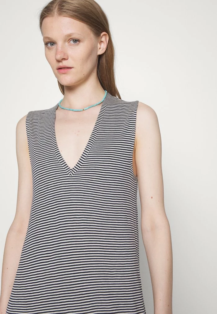 MICHAL VNECK MIDI MUSCLE DRESS - Day dress - navy/white Rag & Bone MICHAL VNECK MIDI MUSCLE DRESS - Day Dress - Navy/white -US rag & bone Sales shop 97817cdcfe7841eebc683c18af33d185