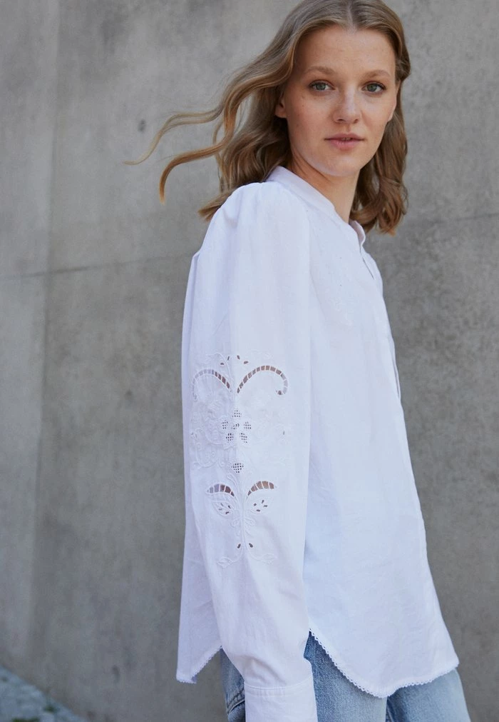 JADE BLOUSE - Blouse - white Rag & Bone JADE BLOUSE - Blouse - White -US rag & bone Sales shop 997e45acce3d48609b38c46862e84466