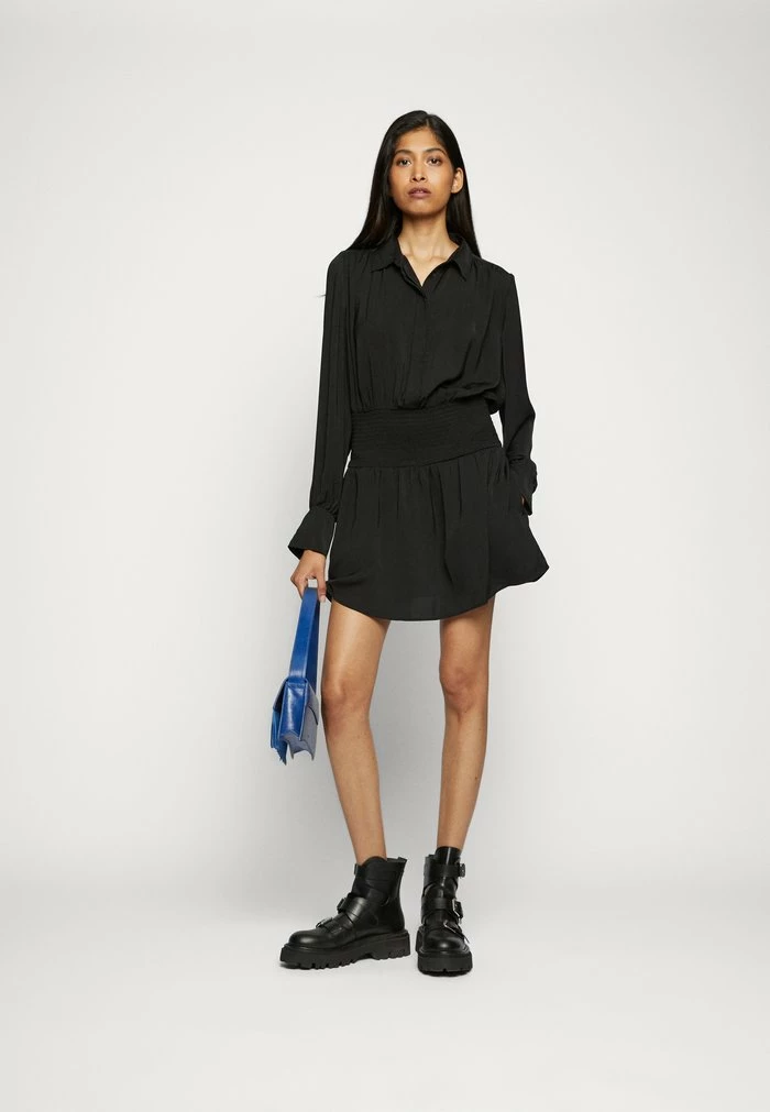 BAILEY SMOCKED DRESS - Day dress - black Rag & Bone BAILEY SMOCKED DRESS - Day Dress - Black -US rag & bone Sales shop 99e93d2535c24a2bb6f180562dc7d1a7