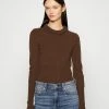 Rag & Bone PIERCE SLIM CREW - Jumper - Dark Brown 1 Rag & Bone PIERCE SLIM CREW - Jumper - Dark Brown -US rag & bone Sales shop 9a71ce88afff44b29d7c364ab56c0198