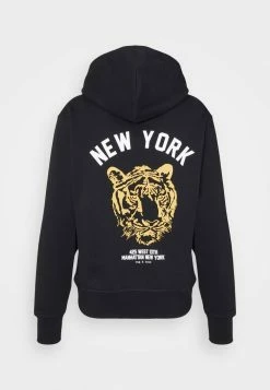Rag & Bone NEW YORK TIGER HOODIE - Sweatshirt - Black -US rag & bone Sales shop 9ea38582be6e44afb6523d126e727dfa