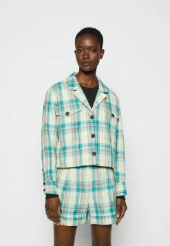 Rag & Bone JESSIE PLAID SHIRT JACKET BLACK LABEL - Summer Jacket - Green -US rag & bone Sales shop a142c0c19d944ff08c2afb798d87995a