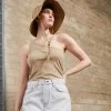 Rag & Bone ZOE ASYMMETRIC TANK LABEL - Top - Tanbeige -US rag & bone Sales shop a1a4aa18a4d14360a8033f6a8db1387c
