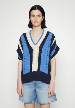 Rag & Bone JOLIE SLEEVELESS - Print T-shirt - Blue -US rag & bone Sales shop a25751f9733344a7b130376fdc13aba7