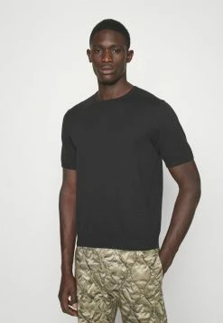 Rag & Bone LOUIS CREW - Basic T-shirt - Black -US rag & bone Sales shop a510da82aaab44bc9a3ed60849f6aa2a