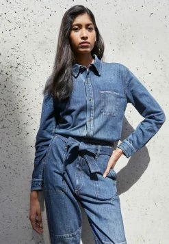 Rag & Bone MIRAMAR - Jumpsuit - Blue Denim -US rag & bone Sales shop b3612919a91f4dc5b00f3e1efc5c8cc8