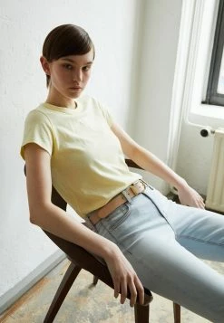 Rag & Bone THE GARMENT TEE LABEL - Basic T-shirt - Paleylw