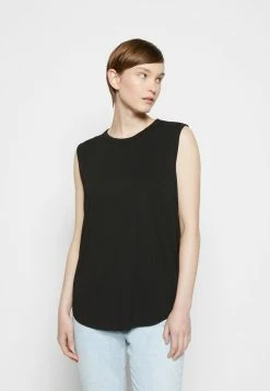 Rag & Bone ZOE MUSCLE TANK LABEL - Top - Black -US rag & bone Sales shop b7cfe9228a3e4b30a544e510cc61b499