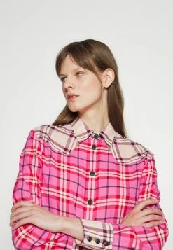 Rag & Bone JILLIAN PLAID SHIRT - Button-down Blouse - Pink -US rag & bone Sales shop ba8f8f8d54ca45efbdf054aa9d2bf239