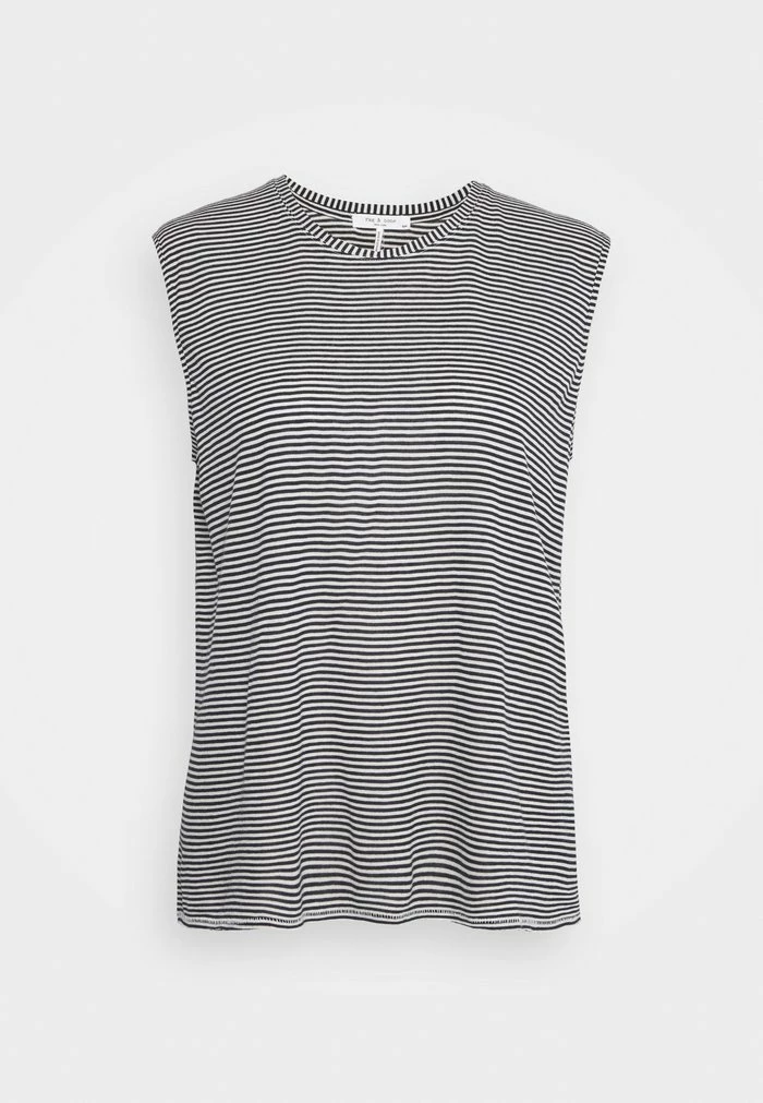 MICHAL MUSCLE TANK - Print T-shirt - navy/white Rag & Bone MICHAL MUSCLE TANK - Print T-shirt - Navy/white -US rag & bone Sales shop c8b3ca1c6944400da349e53644a68912