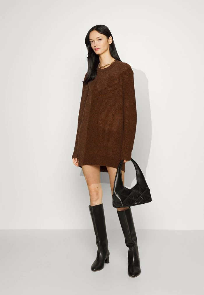 PIERCE DRESS - Jumper dress - brown Rag & Bone PIERCE DRESS - Jumper Dress - Brown -US rag & bone Sales shop cfcebc5c71d94481a0d4156c47880a0c