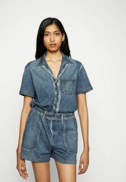 Rag & Bone MIRAMAR ROMPER - Jumpsuit - Blue Denim -US rag & bone Sales shop d7cb70186a6d414480ca0cf42220702d