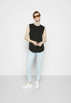 Rag & Bone ZOE MUSCLE TANK LABEL - Top - Black -US rag & bone Sales shop d99693878cf844a5b774311b4d29e4c7