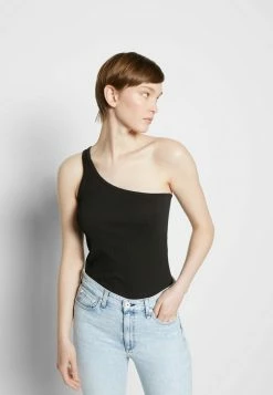 Rag & Bone ZOE ASYMMETRIC TANK LABEL - Top - Black -US rag & bone Sales shop dda94141dccc48f58abc87ce0205c759