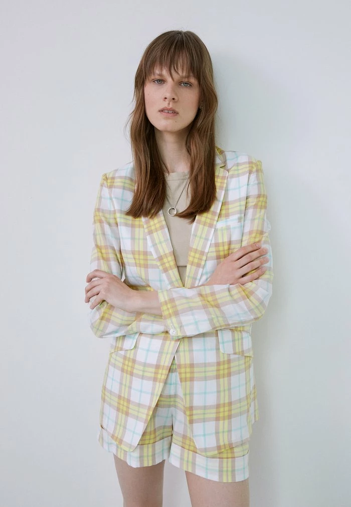 MARGOT PLAID - Short coat - white Rag & Bone MARGOT PLAID - Short Coat - White -US rag & bone Sales shop e6f7a47b4de242ef8b4755cf1342fe0c