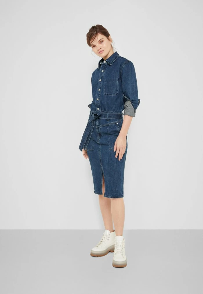 MIA DRESS - Denim dress - vincent Rag & Bone MIA DRESS - Denim Dress - Vincent -US rag & bone Sales shop f143f2b0bf4f41c989055adb3a5eb671