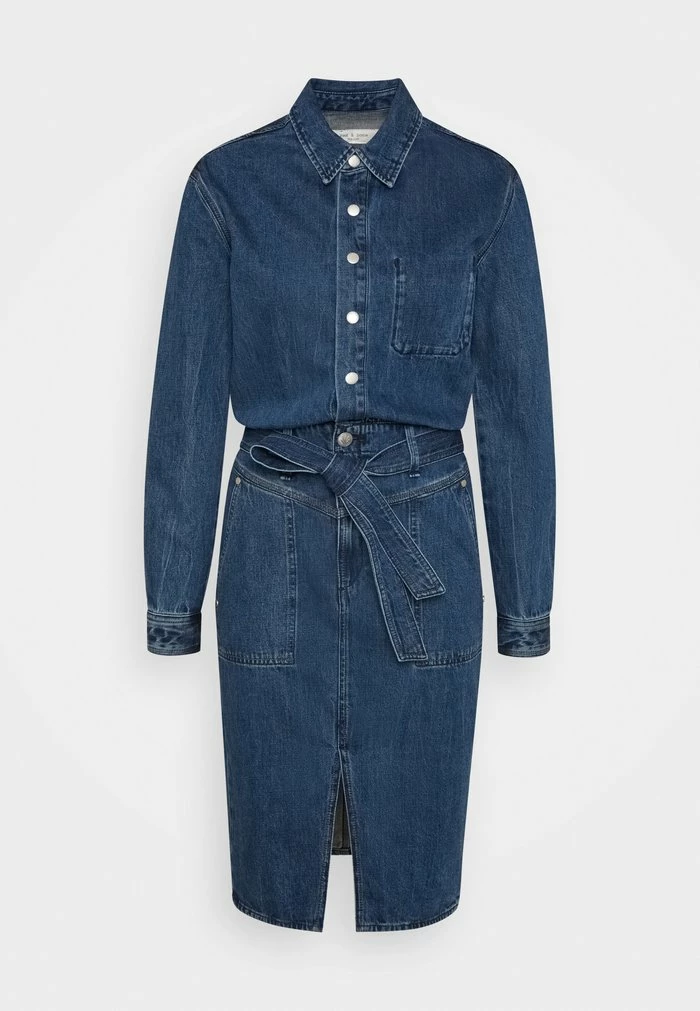 MIA DRESS - Denim dress - vincent Rag & Bone MIA DRESS - Denim Dress - Vincent -US rag & bone Sales shop f23ba40f2f1449dd8132ddc00ab93a4a