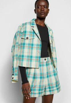 Rag & Bone IVY PLAID SHORT BLACK LABEL - Shorts - Green -US rag & bone Sales shop f7d31493e9c044de92517302470b065f