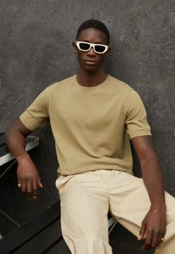 Rag & Bone LOUIS CREW - Basic T-shirt - Olive