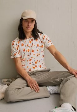 Rag & Bone FLORAL GRAPHIC TEE - Print T-shirt - White/multi