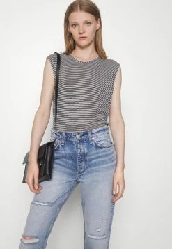 Rag & Bone MICHAL MUSCLE TANK - Print T-shirt - Navy/white 7 Rag & Bone MICHAL MUSCLE TANK - Print T-shirt - Navy/white -US rag & bone Sales shop fca8f53594494ccc8ed82f3f9ab5bee3